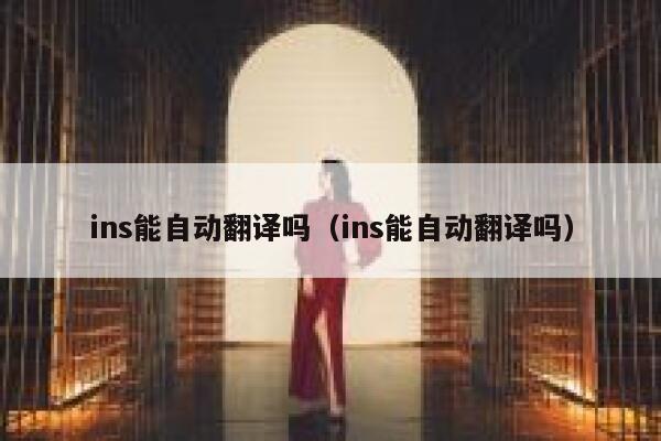 ins能自动翻译吗（ins能自动翻译吗） 第1张