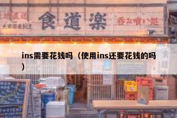 ins需要花钱吗（使用ins还要花钱的吗） 第1张