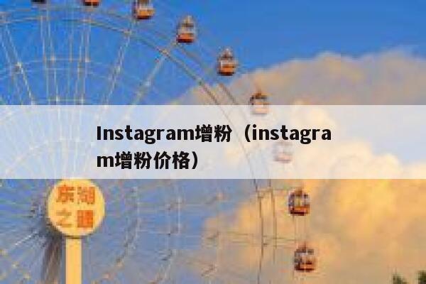 Instagram增粉（instagram增粉价格） 第1张