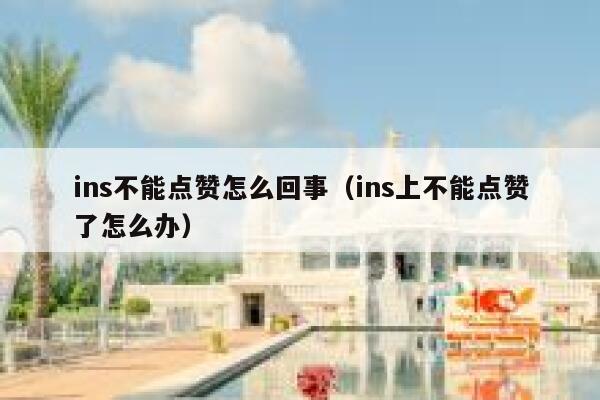 ins不能点赞怎么回事(ins上不能点赞了怎么办) 第1张 ins不能点赞怎么回事(ins上不能点赞了怎么办) 第1张
