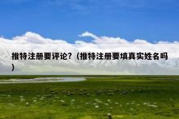 推特注册要评论?(推特注册要填真实姓名吗) 第1张 推特注册要评论?(推特注册要填真实姓名吗) 第1张
