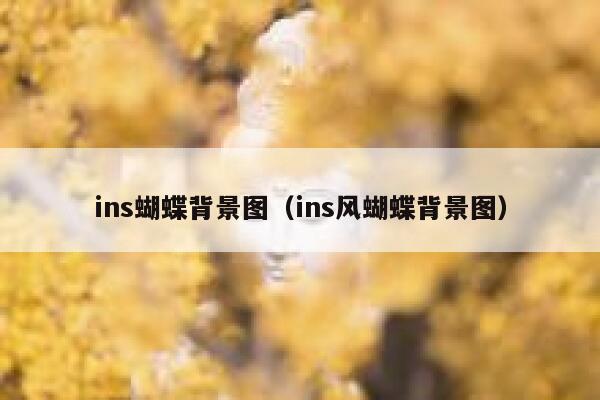ins蝴蝶背景图（ins风蝴蝶背景图） 第1张
