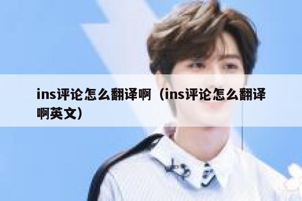 ins评论怎么翻译啊（ins评论怎么翻译啊英文） 第1张
