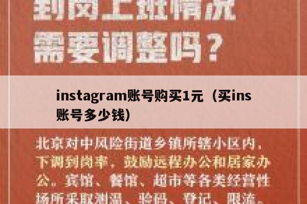 instagram账号购买1元（买ins账号多少钱） 第1张