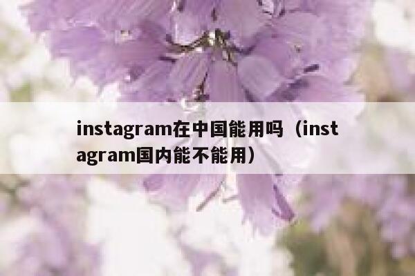 instagram在中国能用吗（instagram国内能不能用） 第1张