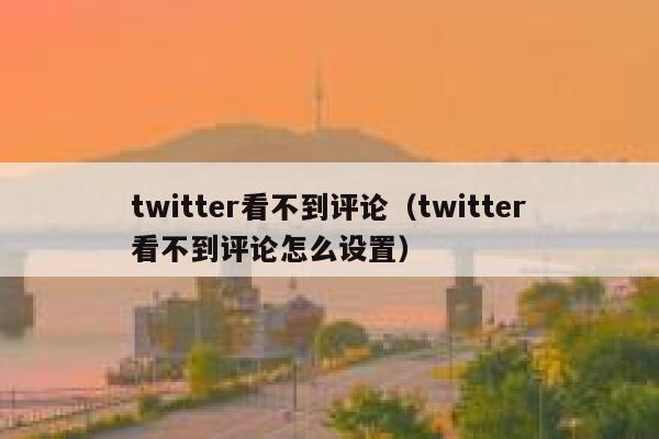 twitter看不到评论（twitter看不到评论怎么设置） 第1张