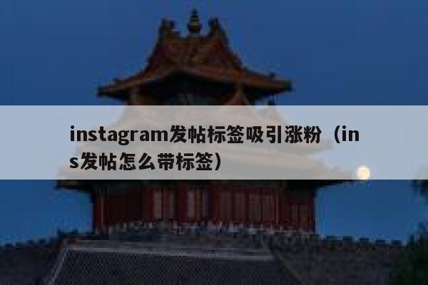 instagram发帖标签吸引涨粉(ins发帖怎么带标签) 第1张 instagram发帖标签吸引涨粉(ins发帖怎么带标签) 第1张