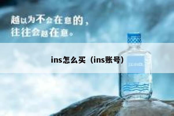 ins怎么买（ins账号） 第1张