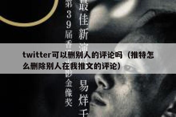 twitter可以删别人的评论吗（推特怎么删除别人在我推文的评论） 第1张