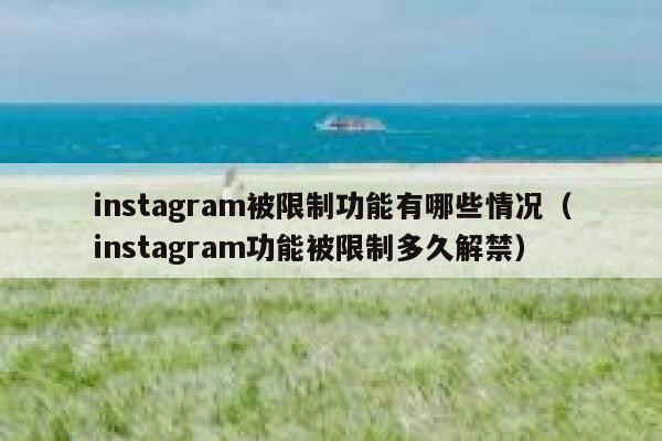 instagram被限制功能有哪些情况(instagram功能被限制多久解禁) 第1张 instagram被限制功能有哪些情况(instagram功能被限制多久解禁) 第1张