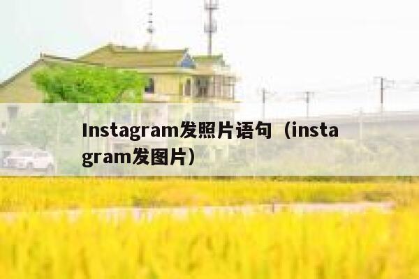 Instagram发照片语句（instagram发图片） 第1张