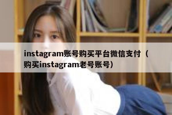 instagram账号购买平台微信支付（购买instagram老号账号） 第1张