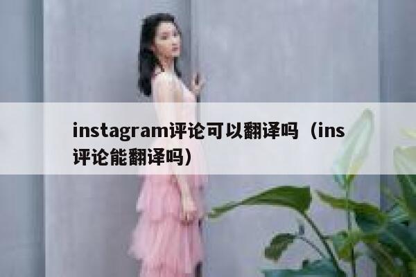 instagram评论可以翻译吗（ins评论能翻译吗） 第1张