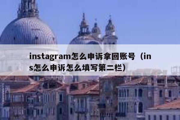 instagram怎么申诉拿回账号(ins怎么申诉怎么填写第二栏) 第1张 instagram怎么申诉拿回账号(ins怎么申诉怎么填写第二栏) 第1张