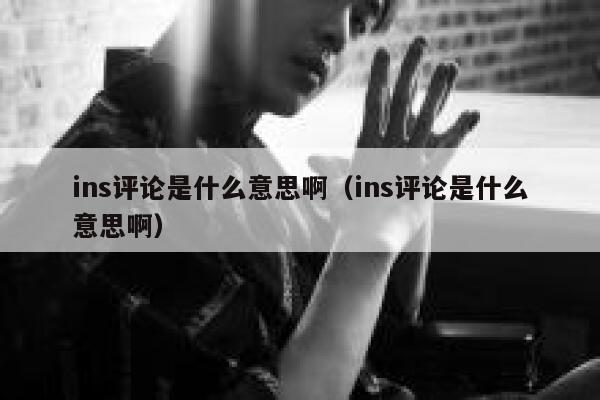 ins评论是什么意思啊（ins评论是什么意思啊） 第1张
