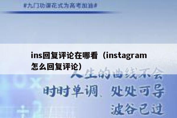 ins回复评论在哪看（instagram怎么回复评论） 第1张