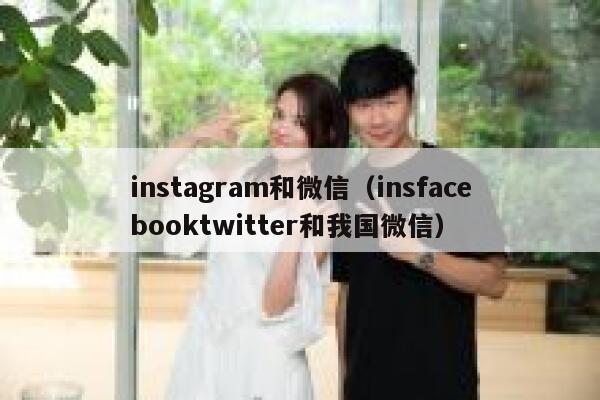 instagram和微信（insfacebooktwitter和我国微信） 第1张