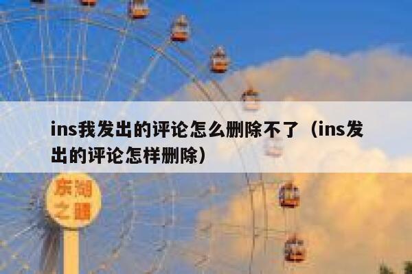 ins我发出的评论怎么删除不了（ins发出的评论怎样删除） 第1张