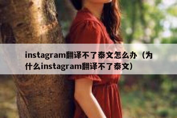 instagram翻译不了泰文怎么办（为什么instagram翻译不了泰文） 第1张