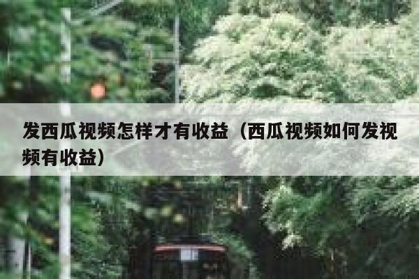 发西瓜视频怎样才有收益（西瓜视频如何发视频有收益） 第1张
