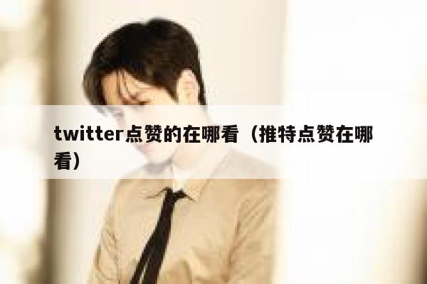 twitter点赞的在哪看（推特点赞在哪看） 第1张