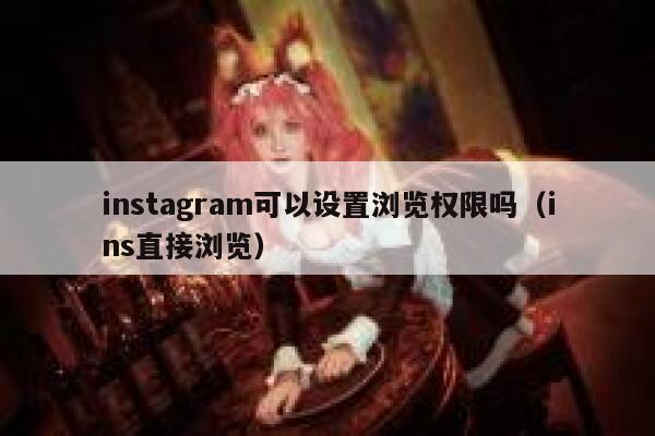 instagram可以设置浏览权限吗（ins直接浏览） 第1张