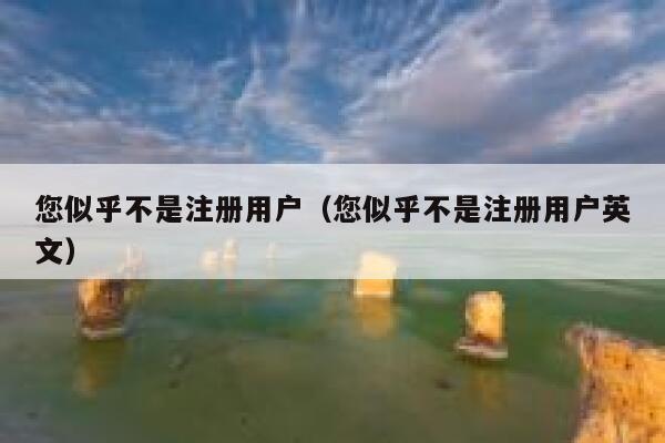 您似乎不是注册用户（您似乎不是注册用户英文） 第1张