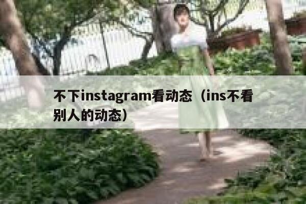 不下instagram看动态（ins不看别人的动态） 第1张