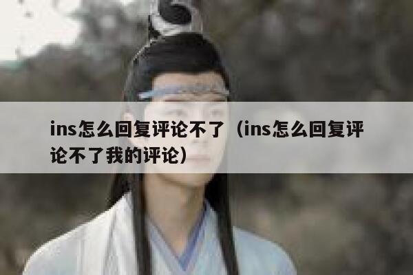 ins怎么回复评论不了（ins怎么回复评论不了我的评论） 第1张
