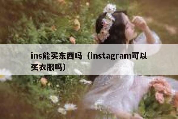 ins能买东西吗（instagram可以买衣服吗） 第1张