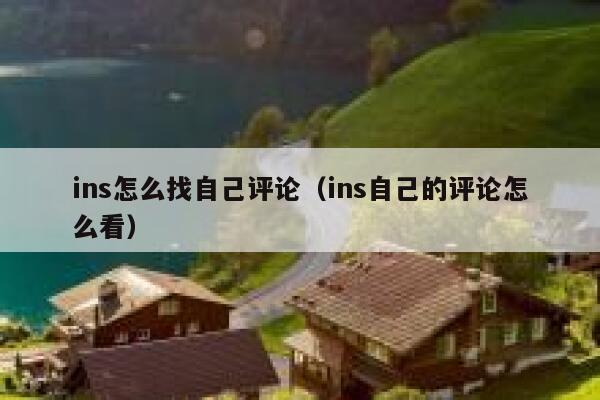 ins怎么找自己评论（ins自己的评论怎么看） 第1张