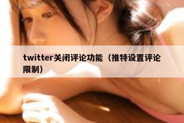 twitter关闭评论功能（推特设置评论限制） 第1张