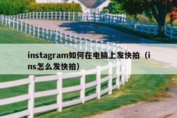 instagram如何在电脑上发快拍（ins怎么发快拍） 第1张
