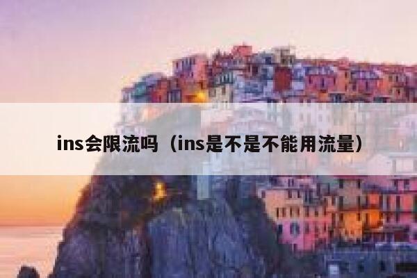 ins会限流吗（ins是不是不能用流量） 第1张