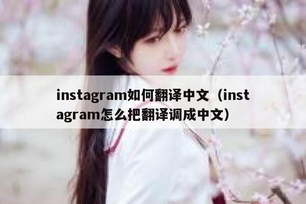 instagram如何翻译中文（instagram怎么把翻译调成中文） 第1张