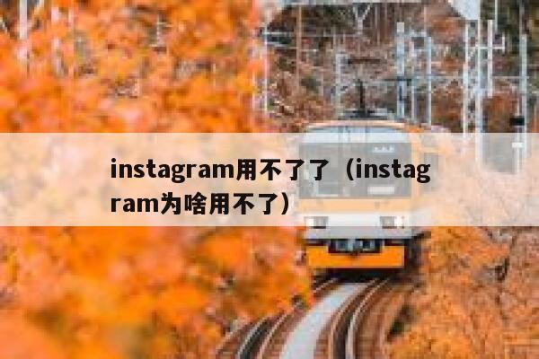 instagram用不了了（instagram为啥用不了） 第1张