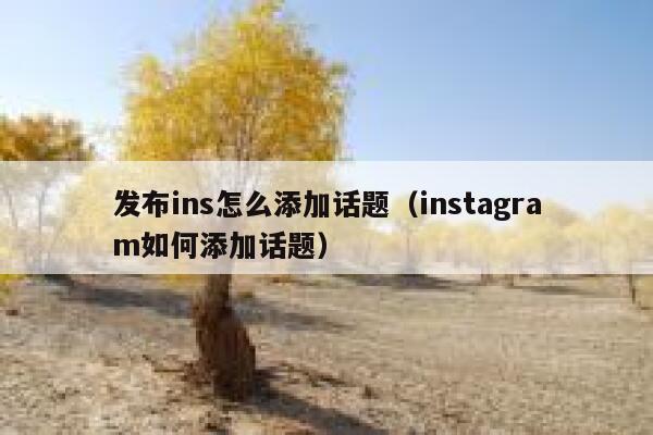 发布ins怎么添加话题（instagram如何添加话题） 第1张