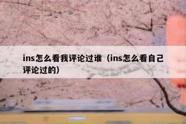 ins怎么看我评论过谁（ins怎么看自己评论过的） 第1张