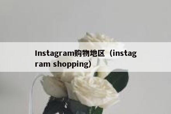 Instagram购物地区（instagram shopping） 第1张