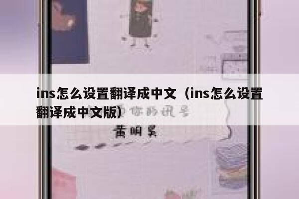 ins怎么设置翻译成中文（ins怎么设置翻译成中文版） 第1张