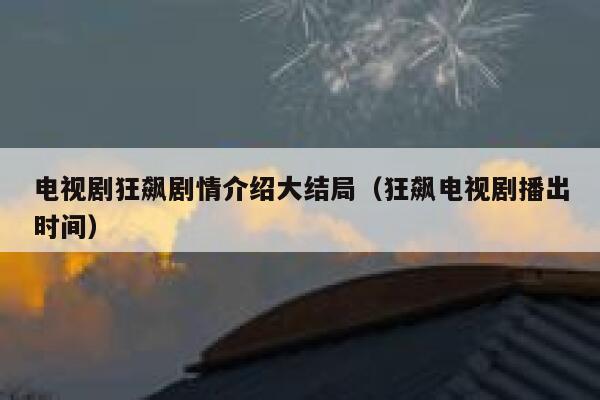 电视剧狂飙剧情介绍大结局（狂飙电视剧播出时间） 第1张
