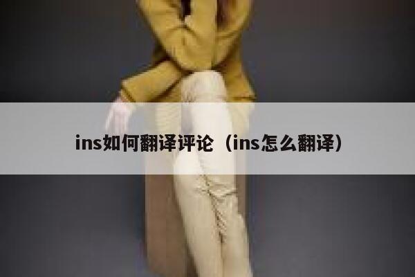 ins如何翻译评论（ins怎么翻译） 第1张