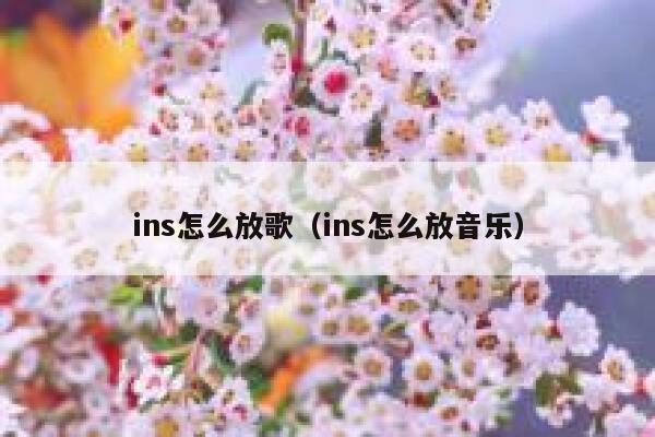 ins怎么放歌（ins怎么放音乐） 第1张