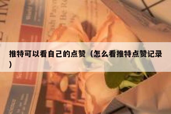 推特可以看自己的点赞（怎么看推特点赞记录） 第1张