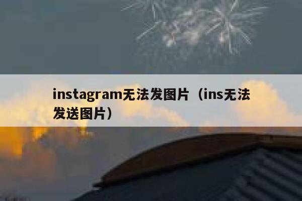 instagram无法发图片（ins无法发送图片） 第1张