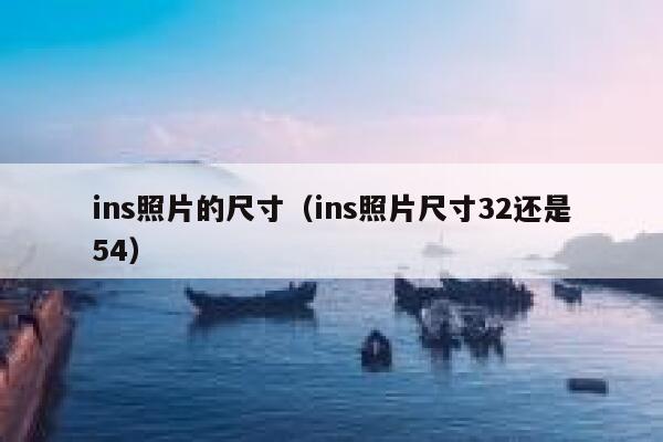 ins照片的尺寸（ins照片尺寸32还是54） 第1张
