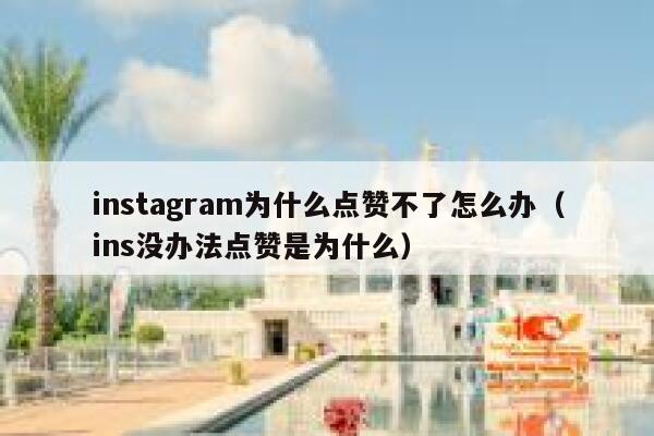 instagram为什么点赞不了怎么办（ins没办法点赞是为什么） 第1张