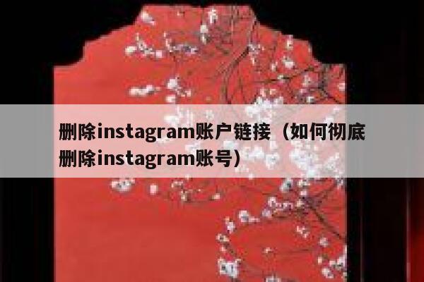 删除instagram账户链接（如何彻底删除instagram账号） 第1张
