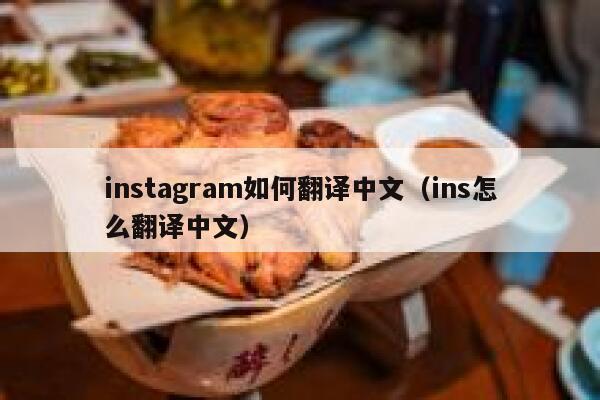 instagram如何翻译中文（ins怎么翻译中文） 第1张