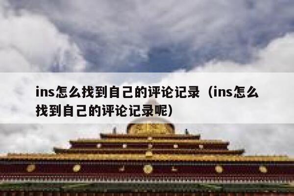 ins怎么找到自己的评论记录（ins怎么找到自己的评论记录呢） 第1张
